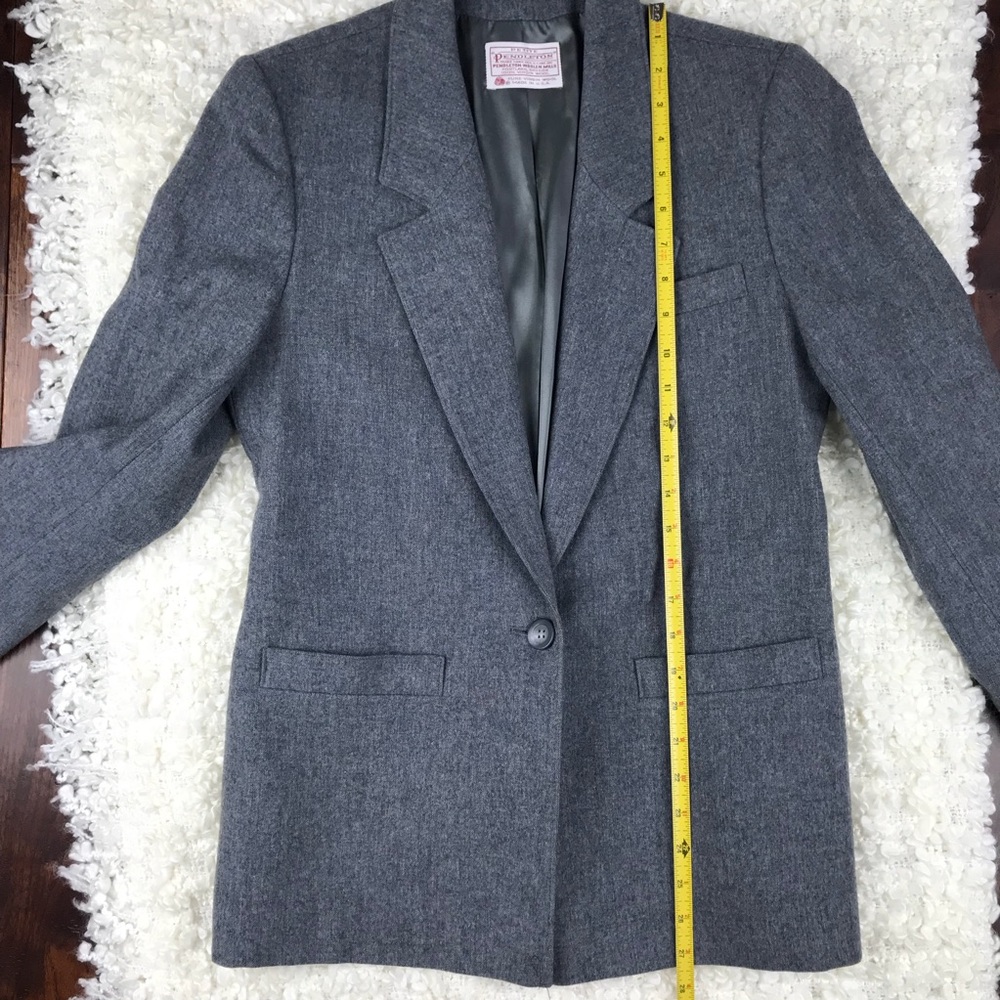 Pendleton Petite Gray Classic Wool Blazer - image 6